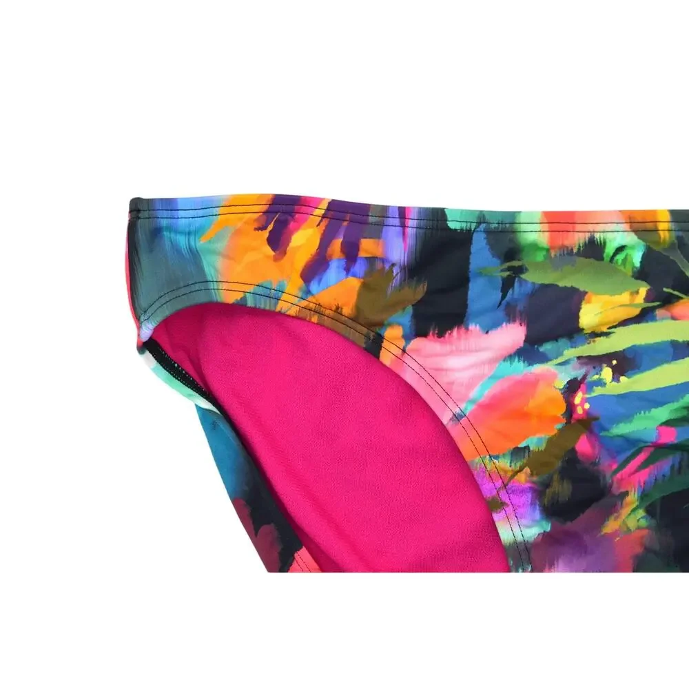 Lauren Ralph Lauren Women's Printed Hipster Bikini Bottoms in Jungle Paradise